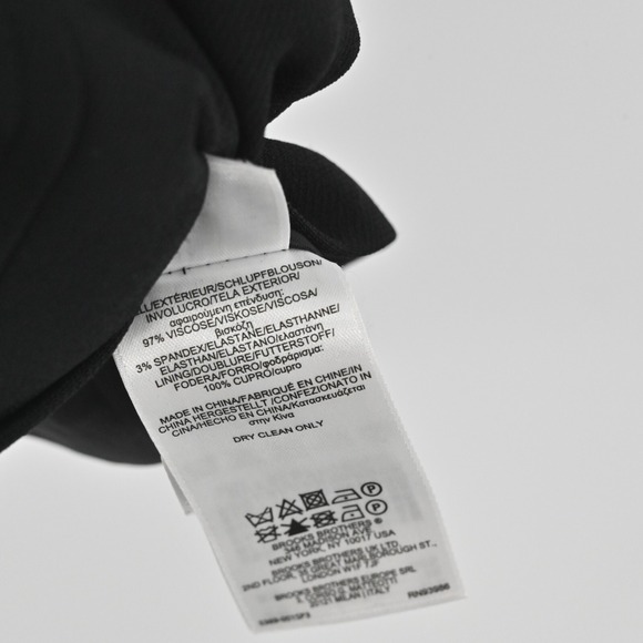 BROOKS BROTHERS Womens Top Size 4 Black Long Sleeve Minimalist Quiet Luxury Chic - Picture 7 of 11